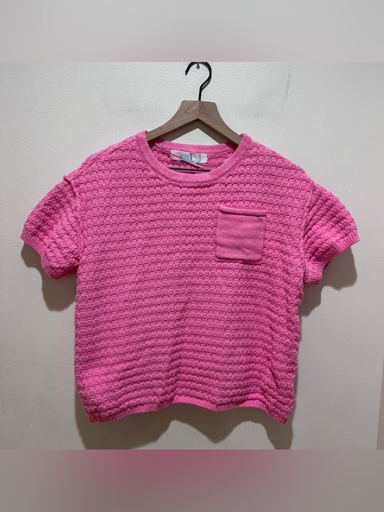 FP Beach Sweaters - FP Beach Free People Drifter Chunky Knit Sweater Top - Pink Carnation - Medium